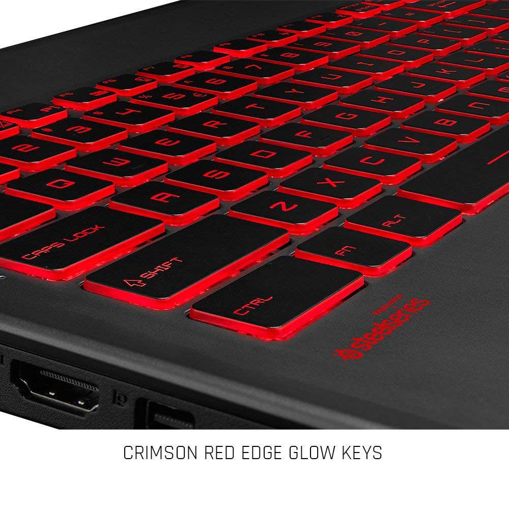 MSI GV62 8RD-200 15.6" Full HD Performance Gaming Laptop PC i5-8300H, GTX 1050Ti 4G, 8GB RAM, 16GB Intel Optane Memory + 1TB HDD, Win 10 64 bit, Black, Steelseries Red Backlit Keys