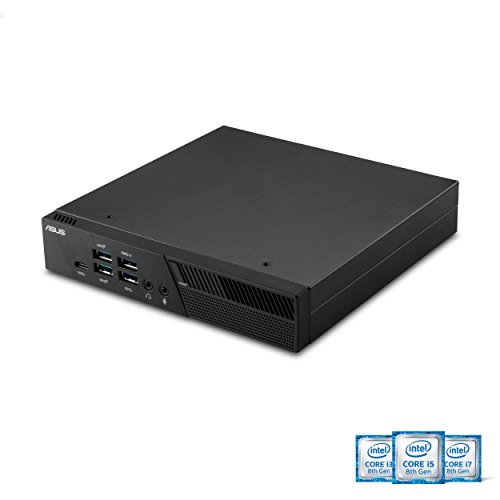 Asus PB60 Mini PC with Intel Core i5-8400T (256GB SSD, up to 32GB of DDR4 RAM, HDMI, DisplayPort, com Port, 802.11AC WiFi, Bluetooth, Gigabit LAN, Windows 10 Pro, Vesa Mount) PB60-B5042ZC