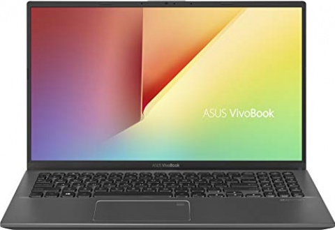 ASUS VivoBook 15 Thin and Light Laptop, 15.6" FHD, Intel Core i3-8145U CPU, 8GB RAM, 128GB SSD, Windows 10 in S Mode, F512FA-AB34, Slate Gray