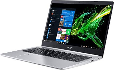 Acer Aspire 5 Slim Laptop, 15.6" Full HD IPS Display, 10th Gen Intel Core i5-10210U, 8GB DDR4, 256GB PCIe NVMe SSD, Intel Wi-Fi 6 AX201 802.11ax, Fingerprint Reader, Backlit KB, A515-54-59W2, Silver
