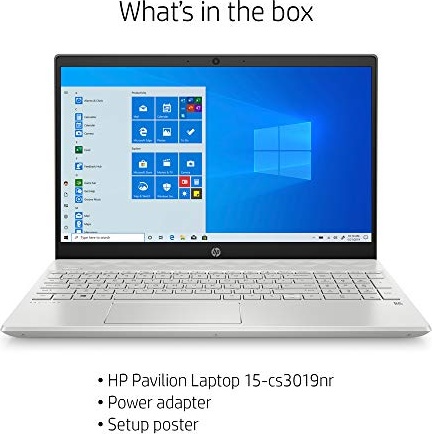 HP 15-cs3019nr Pavilion 15.6-Inch Laptop, Intel Core i7 (Mineral Silver)