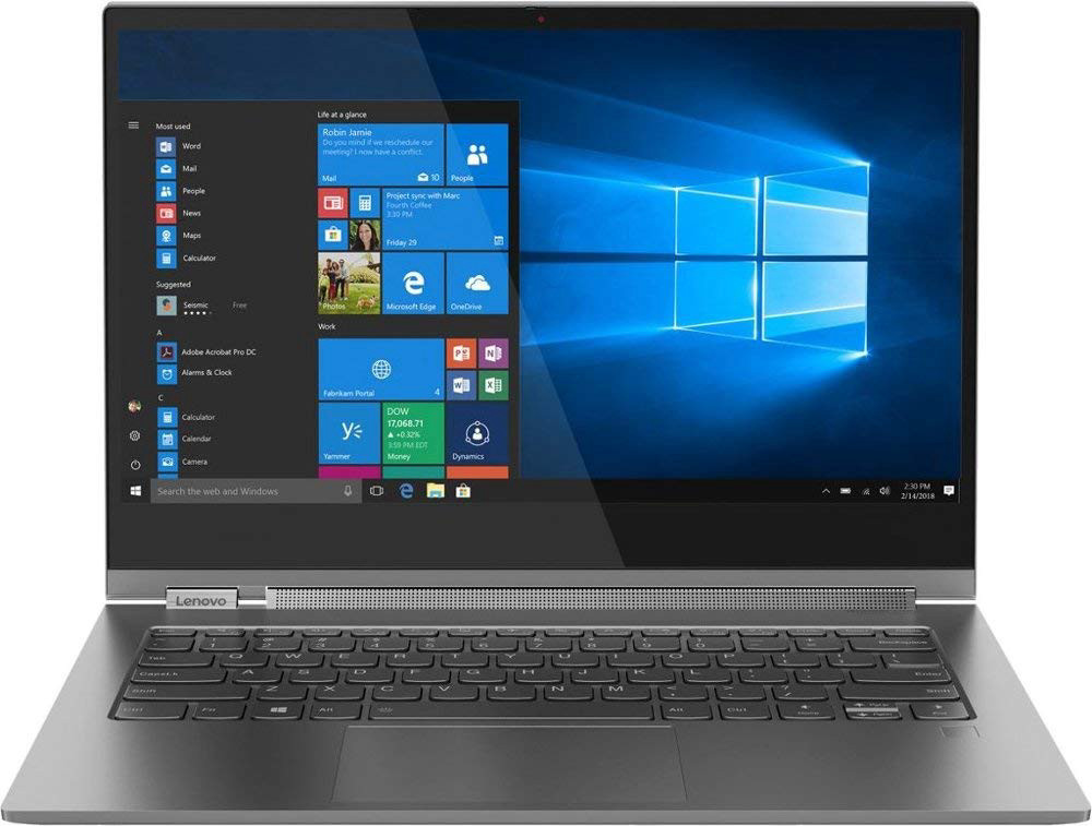 2019 Lenovo Yoga C930 2-in-1 13.9" FHD Touch-Screen Laptop - Intel i7, 12GB DDR4, 512GB PCIe SSD, 2x Thunderbolt 3, Dolby Atmos Audio, Webcam, WiFi, Active Pen, 3 LBS, 0.6", Windows 10, Iron Gray
