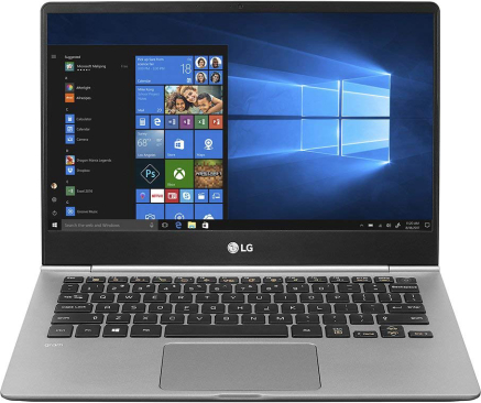 LG Electronics gram Thin and Light Laptop – 13.3" Full HD IPS Touchscreen Display, Intel Core i7 (8th Gen), 8GB RAM, 256GB SSD, Back-lit Keyboard - Dark Silver – 13Z980-A.AAS7U1