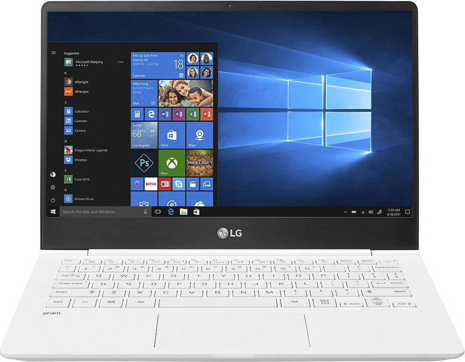 LG Gram Thin and Light Laptop – 13.3" Full HD IPS Display, Intel Core i5 (8th Gen), 8GB RAM, 256GB SSD, Back-lit Keyboard - White – 13Z980-U.AAW5U1