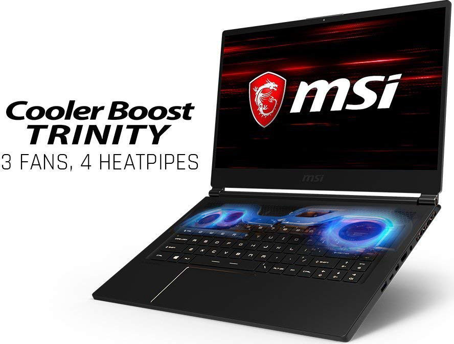 MSI GS65 Stealth THIN-051 15.6" 144Hz 7ms Ultra Thin Gaming Laptop GTX 1060 6G, i7-8750H 6 Core, 16GB RAM, 256GB SSD, RGB KB VR Ready, Metal, Black w/ Gold Diamond Cut, Win 10 Home 64bit