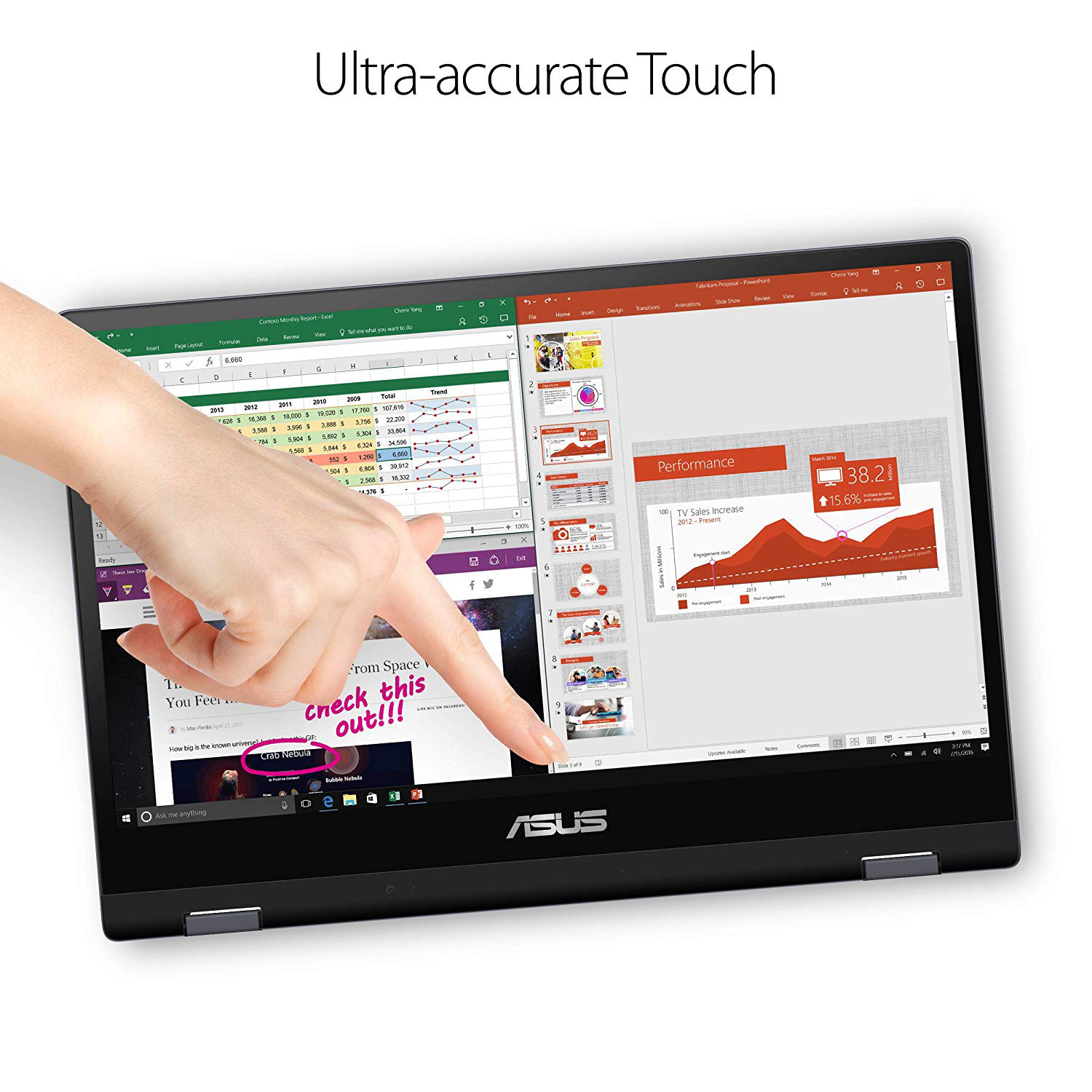 ASUS VivoBook Flip 14 TP412UA-DB71T 14” Thin and Lightweight 2-in-1 Full HD Touchscreen Laptop, Intel Core i7-8550U 4.0GHz Processor, 8GB DDR4 RAM, 256GB SSD, Windows 10 Home, Fingerprint Reader