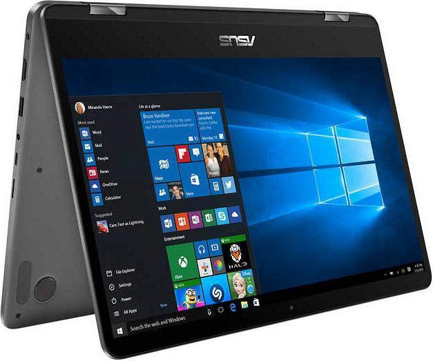 Asus Zenbook Flip UX461U 14" Full HD Touch 2-in-1 Laptop: Core i7-8550U, 16GB RAM, 512GB SSD, , Backlit Keyboard, Fingerprint Reader, Windows 10