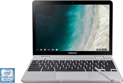 Samsung Chromebook Plus V2, 2-in-1, Intel Core m3, 4GB RAM, 64GB eMMC, 13MP Camera, Chrome OS, 12.2", 16:10 Aspect Ratio, Light Titan (XE520QAB-K02US)
