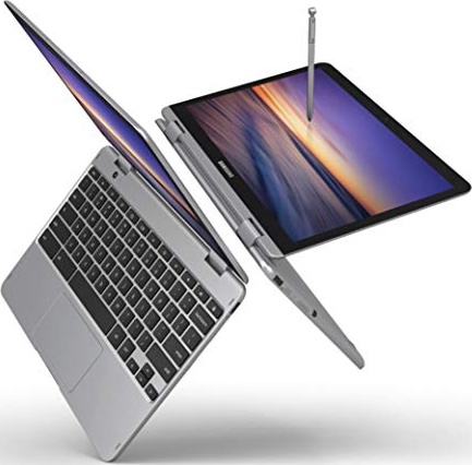 Samsung Chromebook Plus V2, 2-in-1, 4GB RAM, 64GB eMMC, 13MP Camera, Chrome OS, 12.2", 16:10 Aspect Ratio, Light Titan (XE520QAB-K03US)