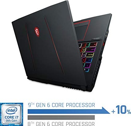 MSI GE75 Raider-287 17.3" Gaming Laptop, 144Hz Display, Thin Bezel, Intel Core i7-9750H, NVIDIA GeForce RTX2060, 16GB, 512GB NVMe SSD