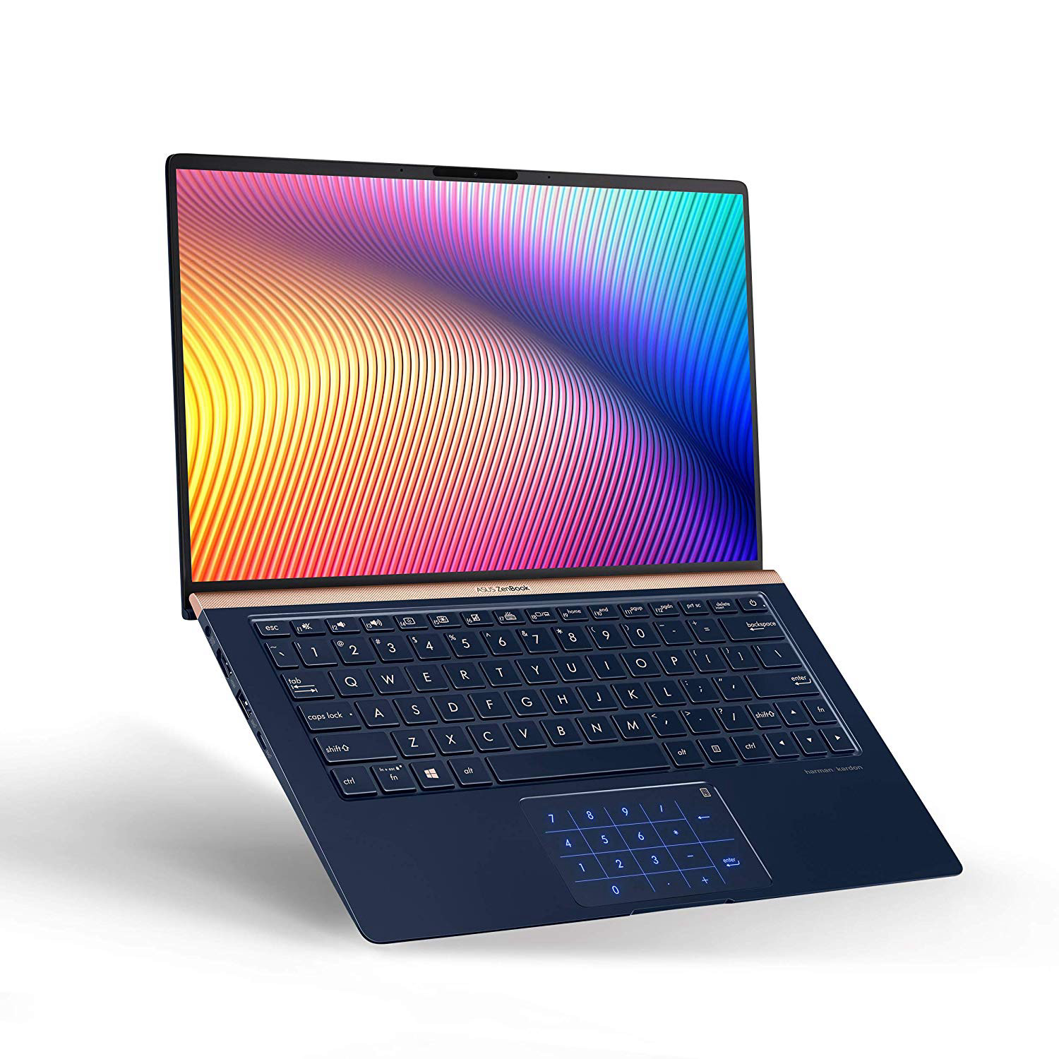 ASUS ZenBook 13 Ultra Slim Laptop, 13.3” FHD WideView, 8th-Gen Intel Core i7-8565U CPU, 16GB RAM, 512GB PCIe SSD, Backlit KB, NumberPad, Military Grade, TPM, Windows 10 Pro, UX333FA-AB77, Royal Blue