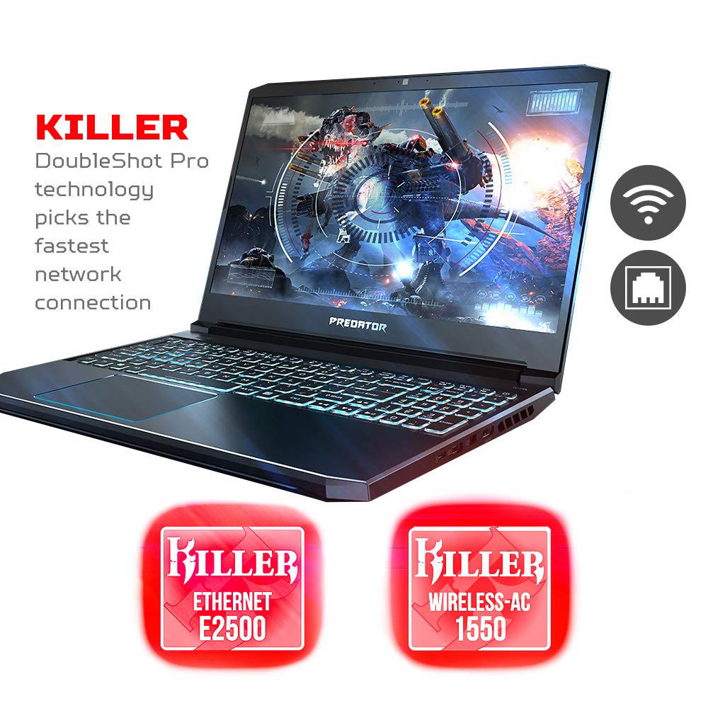 Acer Predator Helios 300 Gaming Laptop PC, 15.6" Full HD 144Hz 3ms IPS Display, Intel i7-9750H, GTX 1660 Ti 6GB, 16GB DDR4, 256GB PCIe NVMe SSD, Backlit Keyboard, PH315-52-78VL