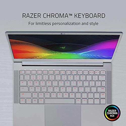 Razer Blade Stealth 13 Ultrabook Laptop: Intel Core i7-1065G7 4 Core, Intel Iris Plus, 13.3" FHD 1080p 60Hz, 16GB RAM, 256GB SSD, CNC Aluminum, Chroma RGB, Thunderbolt 3, Mercury White