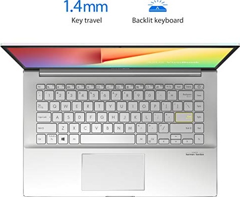 ASUS VivoBook S14 S433 Thin and Light 14” FHD Display, Intel Core i5-10210U CPU, 8GB DDR4 RAM, 512GB PCIe SSD, Windows 10 Home, Dreamy White, S433FA-DS51-WH