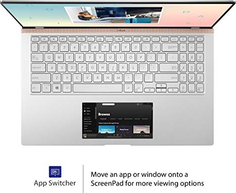 ASUS ZenBook 15 Laptop, 15.6” UHD 4K NanoEdge Display, Intel Core i7-10510U, GeForce GTX 1650, 16GB, 512GB PCIe SSD, ScreenPad 2.0, Amazon Alexa Compatible, Windows 10, Icicle Silver, UX534FTC-AS77