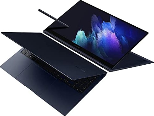 Samsung Galaxy Book Pro 360 15" 2-in-1 AMOLED Touch-Screen Laptop 11th Gen Intel Evo Core i7-1165G7 Stylus S-Pen + Best Notebook Stylus Pen Light Mystic Navy (2TB SSD|16GB RAM|Win 10 Pro)