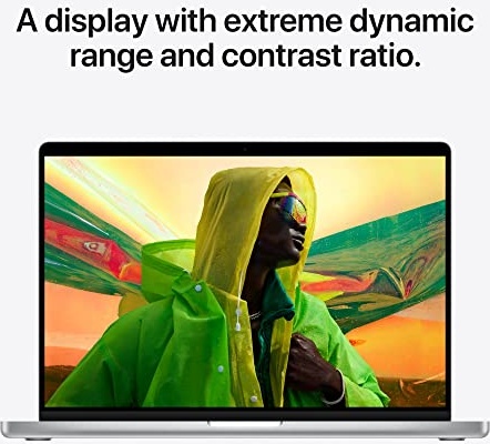 2021 Apple MacBook Pro (16-inch, Apple M1 Pro chip with 10‑core CPU and 16‑core GPU, 16GB RAM, 1TB SSD) - Silver
